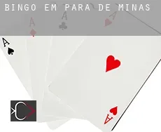 Bingo em  Pará de Minas